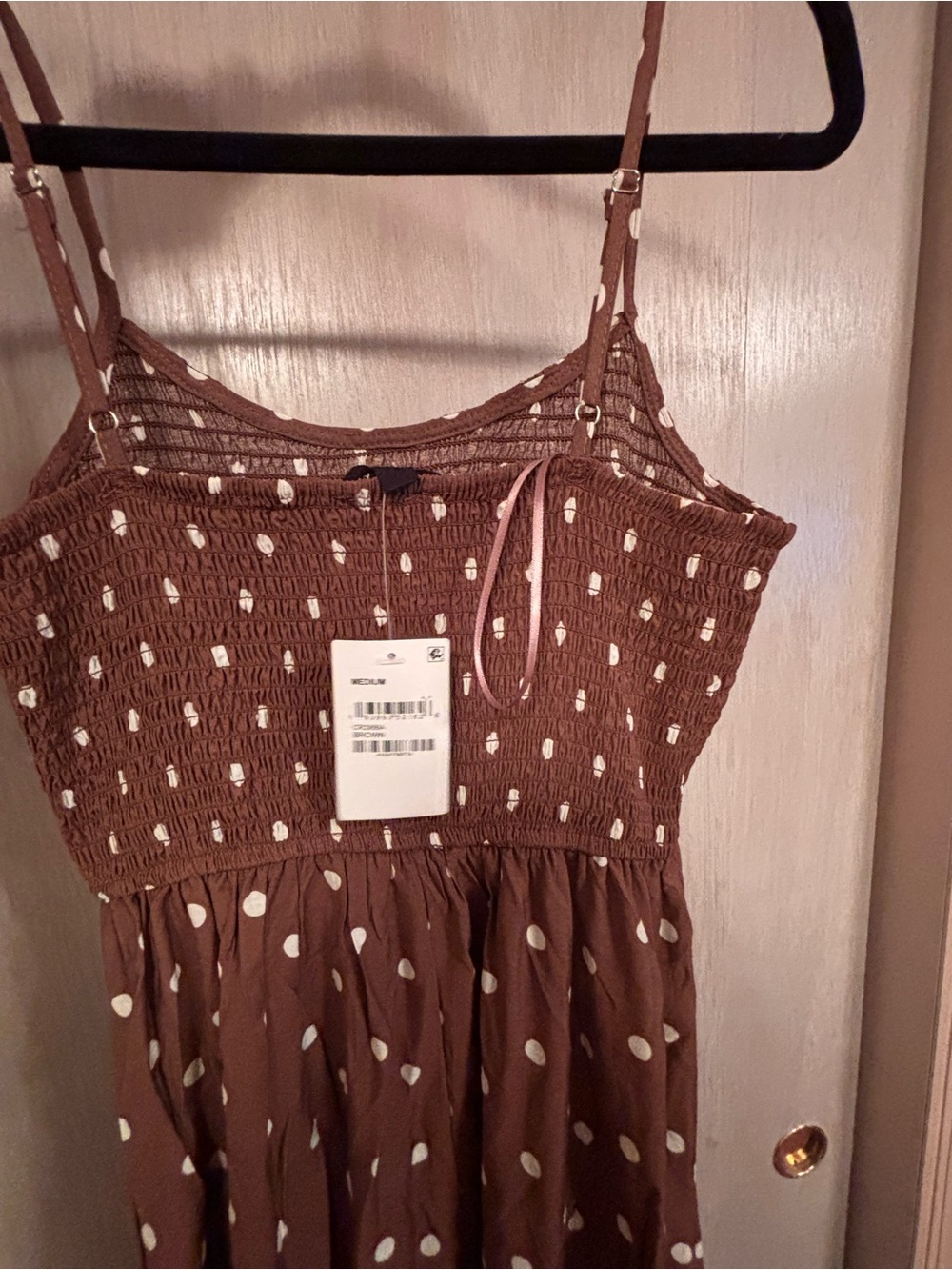 Blu Pepper Polka Dot Midi Dress - Picture 7 of 7
